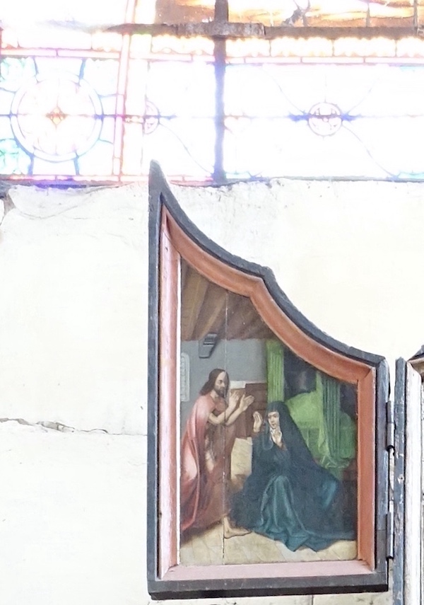 L'apparition du Christ à sa mère.<br>Eglise Sainte Marie-Madeleine - Fromentières 51