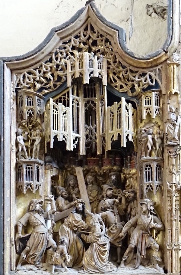 Le portement de croix.<br>Eglise Sainte Marie-Madeleine - Fromentières 51