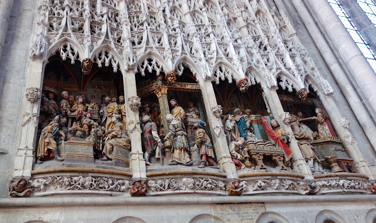 Jésus chassant les marchands du temple<br>Cathédrale Notre-Dame - Amiens 80