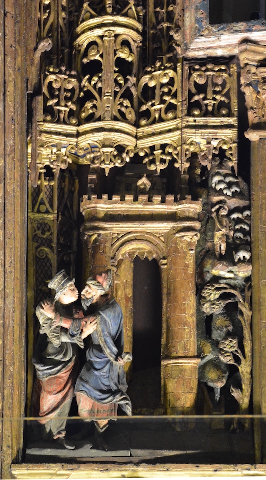 Rencontre d'Anne et de Joachim à la porte dorée.<br>Eglise St Germain l'Auxerrois - Paris (1)