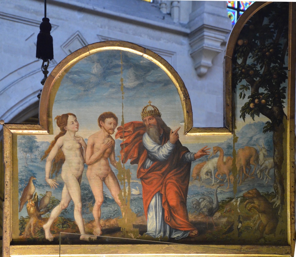 Adam et Eve chassés du Paradis<br>Eglise St Germain l'Auxerrois - Paris (1)