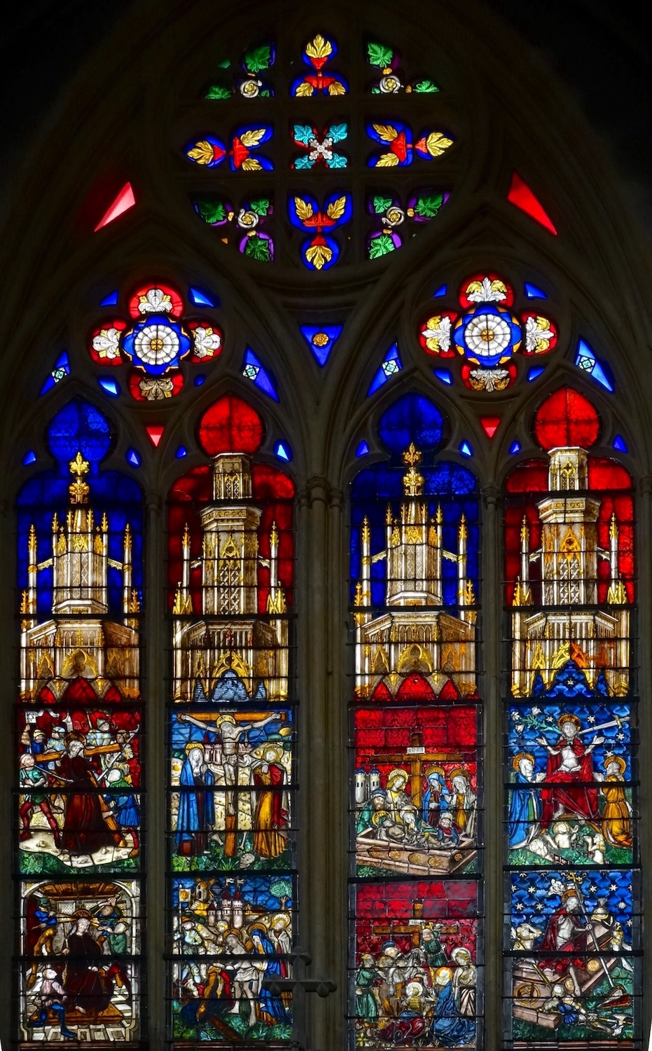 Vitrail de la passion du Christ - Eglise Saint Martin - Metz 57