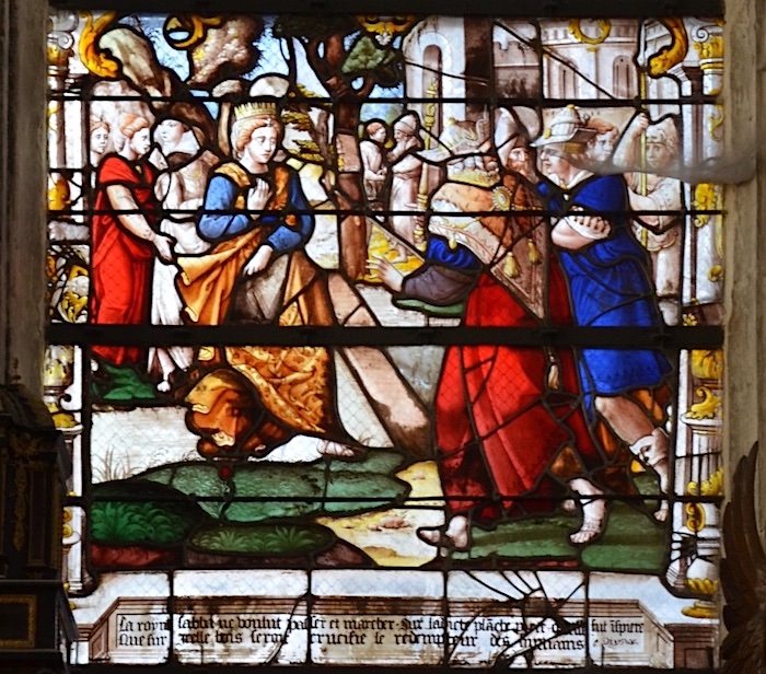 Vitrail de la croix - Eglise Saint Pantaléon - Troyes 10