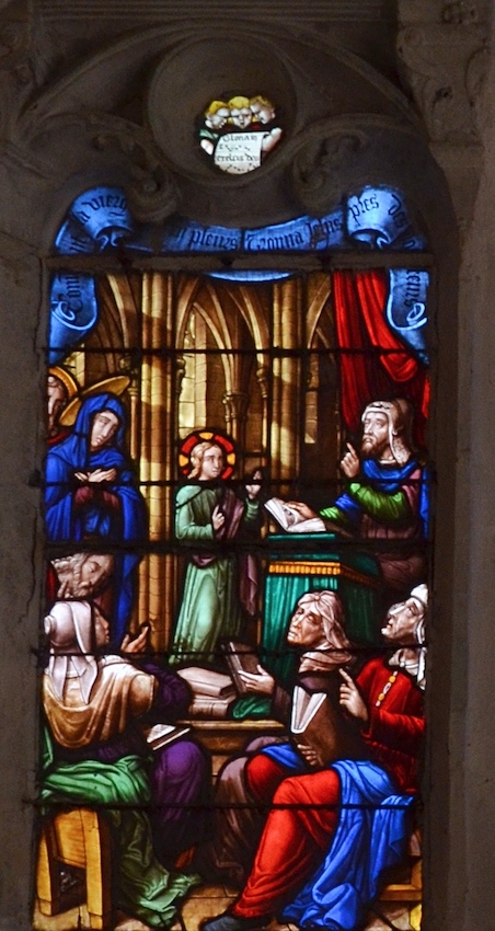 [3] Jésus devant les doccteurs.<br>Eglise Saint Etienne - Bar-sur-Seine 10