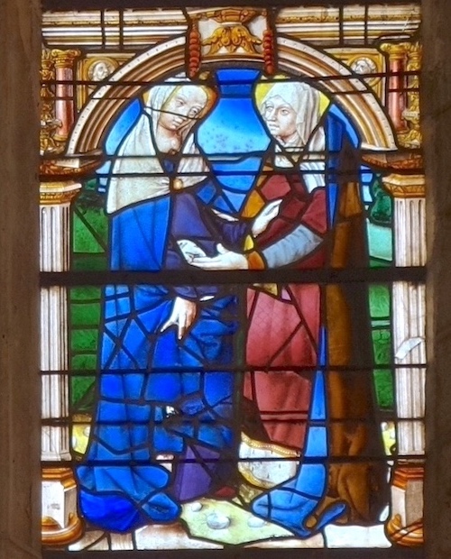 [7] La visitation.<br>Abbatiale St Pierre St Paul - Ferrières en G. 45