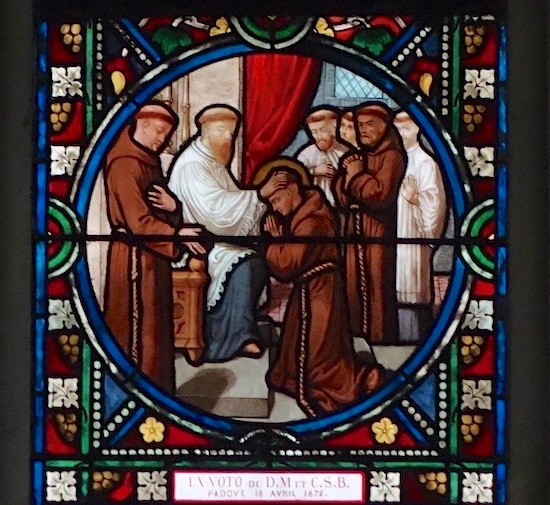 [2] St François donne à St Antoine l'autorisation d'instruire les frères.