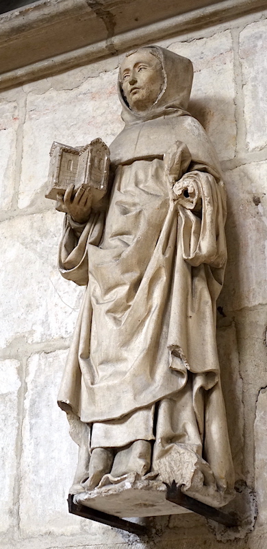 Basilique Saint urbain (statue en pierre XVIe siècle)<br>Troyes 10