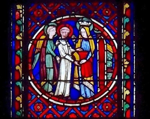 [7] La Vierge remet une chasuble à Saint Bonnet