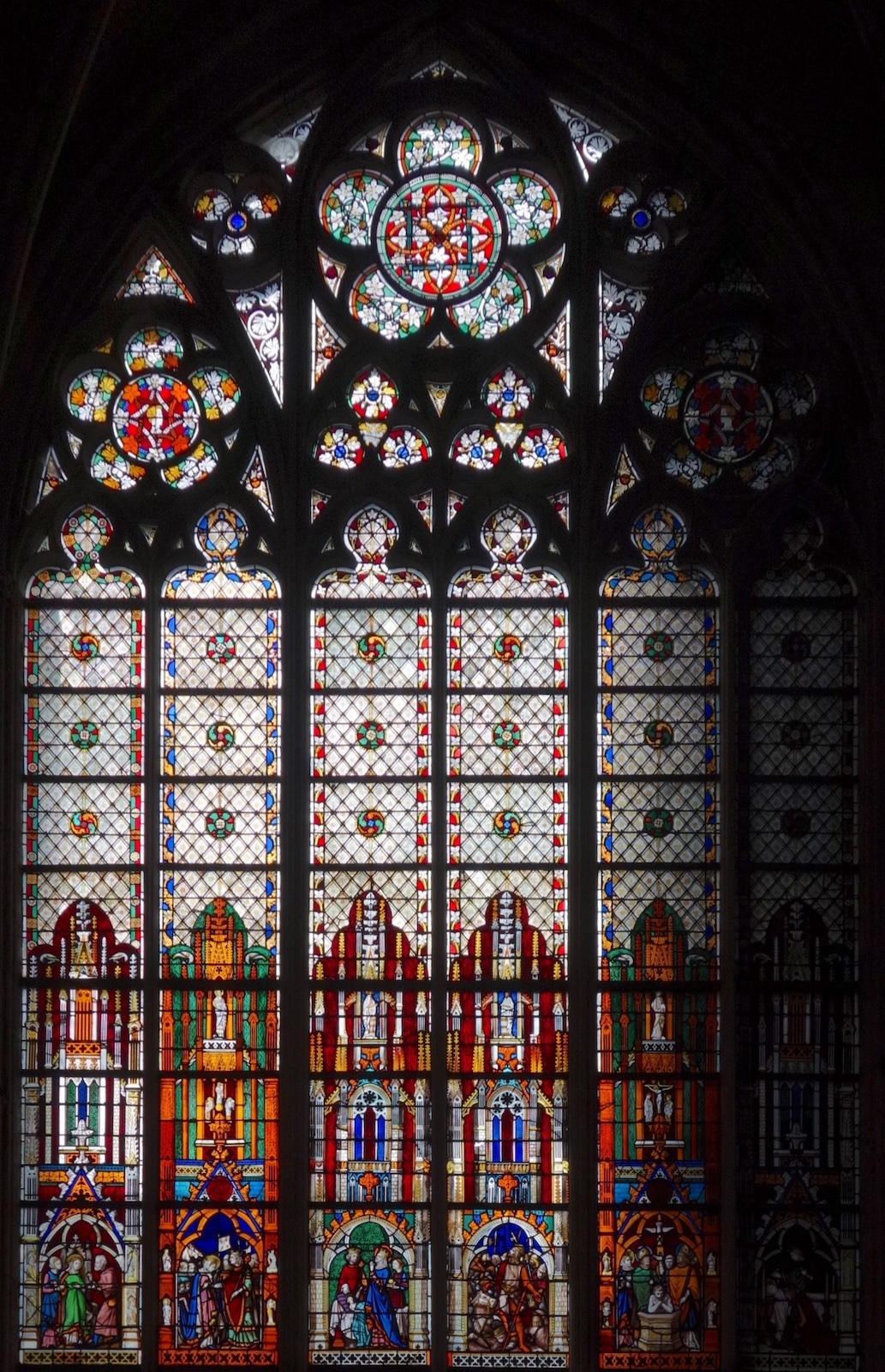 Verrière de Sainte Elisabeth de Hongrie<br>Abbatiale Saint Ouen - Rouen 76