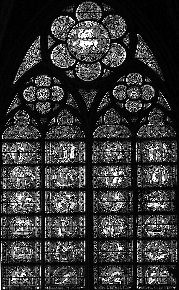 Vitrail de la Vie de Saint Eustache - Cathédrale Notre-Dame - Paris