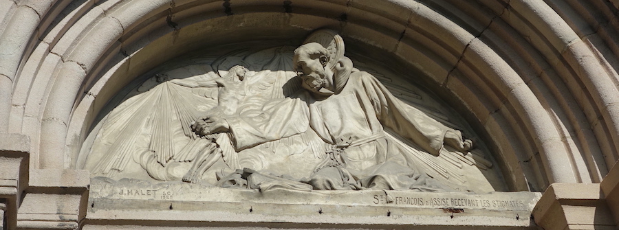 François reçoit les stigmates - Eglise St François d'assise - Millau 12