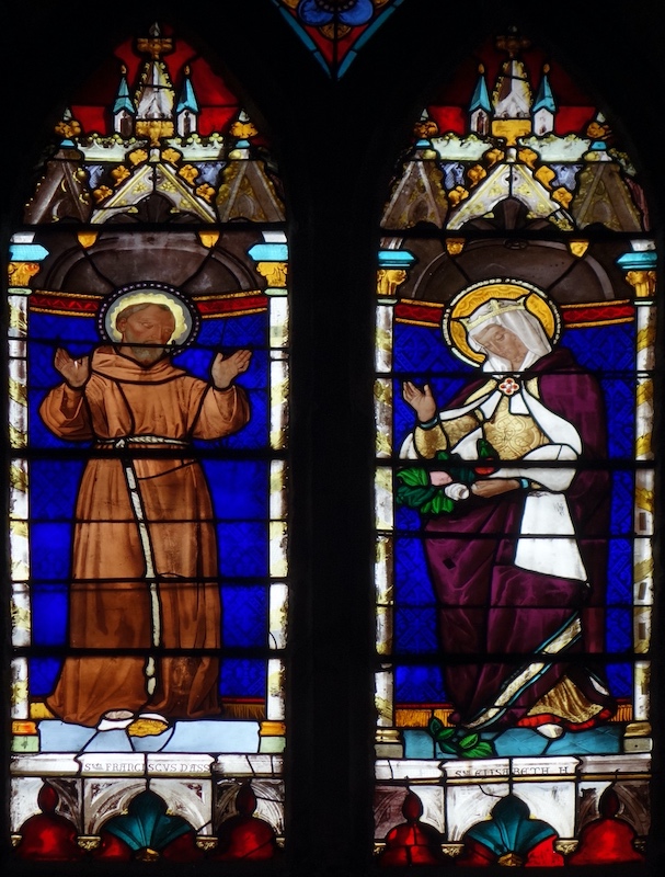 François d'Assise et Elisabeth de Hongrie<br>Eglise St Médard -Saugues 43