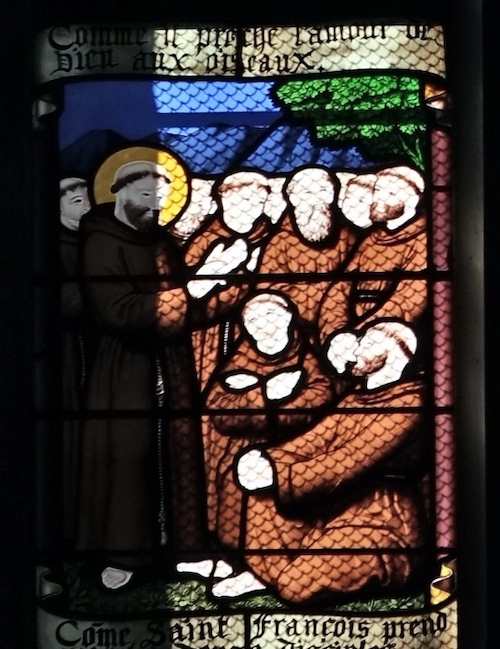 [5] François réunit ses premiers disciples.<br>Collégiale St Aubin - Guérande 44