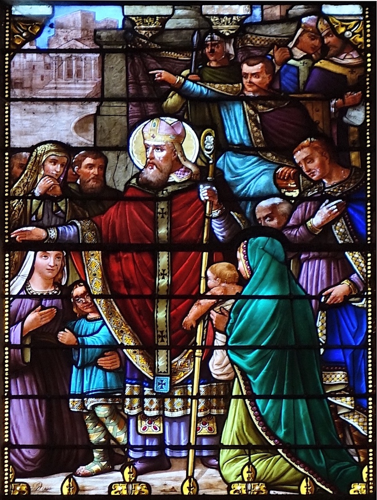 Départ de Saint Hilaire en exil en 356<br>Eglise St Hilaire - Montcuq 46