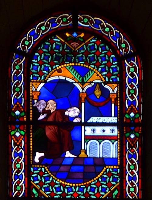 [7] De nombreux miracles se produisirent sur la tombre de Saint Martin.<br>Eglise St Charles de Montceaux - Paris 17