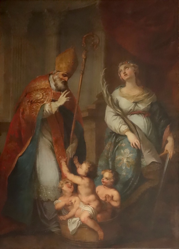 Saint Nicolas et Sainte Catherine<br>Eglise Notre-Dame de Bonne-Nouvelle - Paris (2)