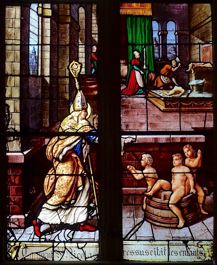 Saint Nicolas sauve les 3 enfants du saloir