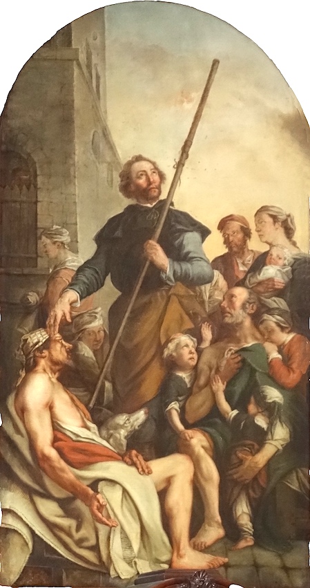 St Roch guérissant les malades<br>Eglise Notre-Dame - Versailles 78