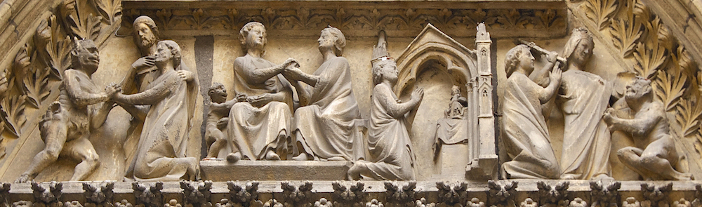 Catédrale N.D. de Paris - Tympan du cloître