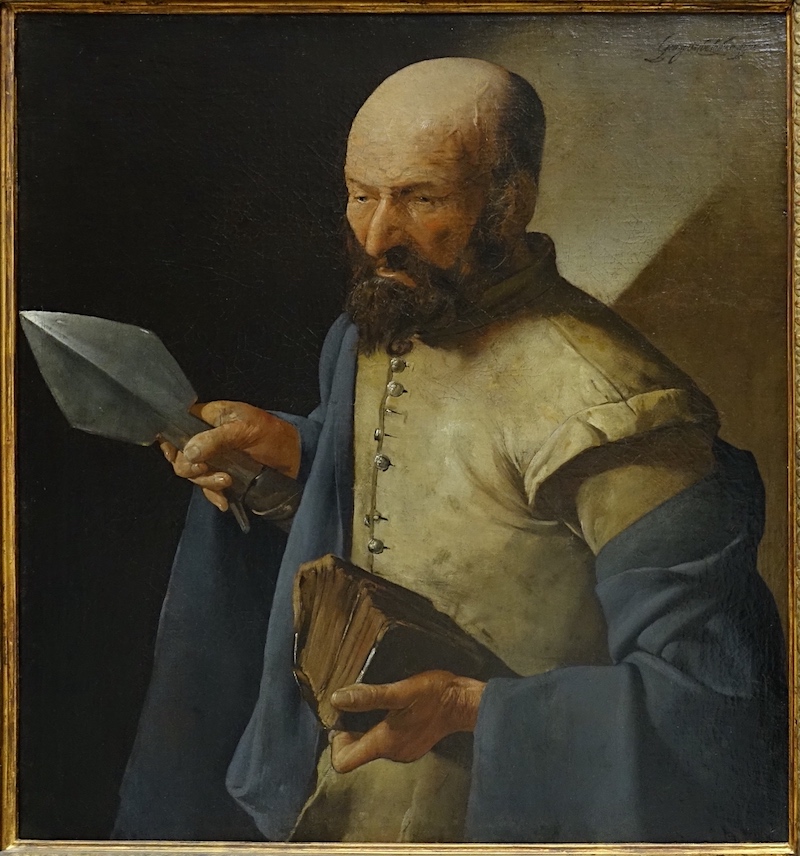 St Thomas à la pique (Georges de la Tour vers 1635) - Musée du Louvre